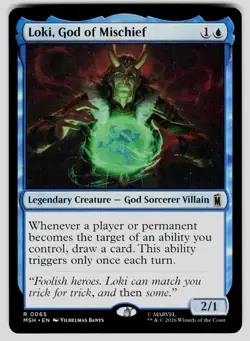 Loki, God of Mischief R Marvel Super Heroes 65 NM - Image 1