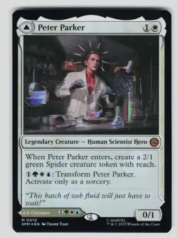 Peter Parker Foil M Marvel's Spider-Man 10 NM - Image 1