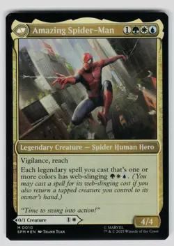 Peter Parker Foil M Marvel's Spider-Man 10 NM - Image 2