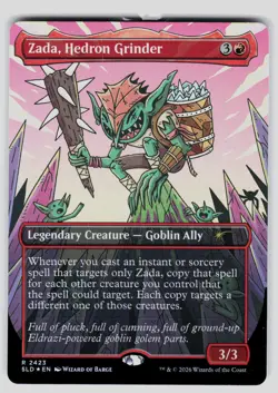 Zada, Hedron Grinder (Display Commander) - Thick Stock Foil R Secret Lair Drop S - Image 1