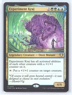 EXPERIMENT KRAJ 337 RARE COMMANDER MASTERS MAGIC: THE GATHERING NM - Image 1