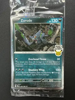 Zarude GameStop Promo Pitch Black Cosmos Holo Pokemon TCG - Sealed - Image 1