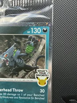 Zarude GameStop Promo Pitch Black Cosmos Holo Pokemon TCG - Sealed - Image 3