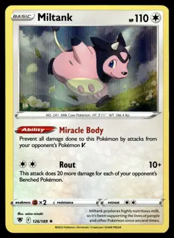 Miltank 126/189 Holo Rare Astral Radiance Pokemon Near Mint - Image 1