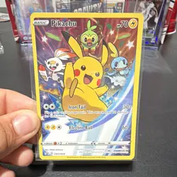 The Pokemon Company Pikachu SWSH020 Sword & Shield Promo Holo English Basic 70HP - Image 1