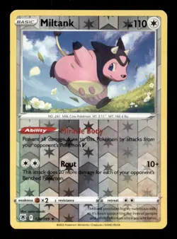 MILTANK 126/189 REVERSE HOLO RARE ASTRAL RADIANCE NM/M - Image 1