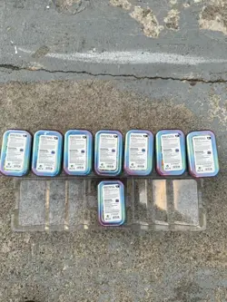 BRAND NEW Pokemon Prismatic Evolutions | Empty Mini Tins With Coins And Art Card - Image 3