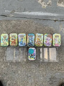 BRAND NEW Pokemon Prismatic Evolutions | Empty Mini Tins With Coins And Art Card - Image 4