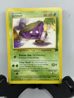 Vintage Pokemon TCG - Grimer 57/82 - Team Rocket Unlimited Edition - Pokemon LP - Image 2