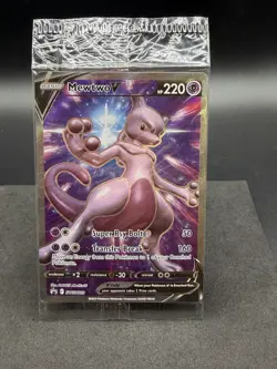 SEALED Mewtwo V SWSH229 Black Star Promo Full Art Holo Pokemon GO TCG 2022 NM - Image 1