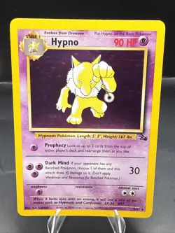 Pokemon 8/62 Hypno Holo Rare - Image 2