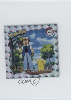 Pikachu and Ash Artbox Pokemon Stickers Series 1 Prizm #Pr11 1999 - Image 1