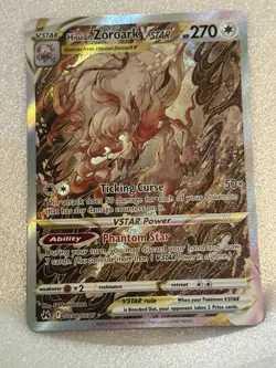 Pokemon TCG Hisuian Zoroark VSTAR Holo Ultra Rare Full Art GG55/GG70 - Image 1