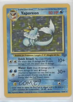 Vaporeon Holo Pokemon Jungle #12 1999 - Image 1