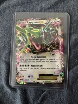 Pokemon TCG Rayquaza EX XY66 Black Star Promo Holo Card Lightly Played - Image 1