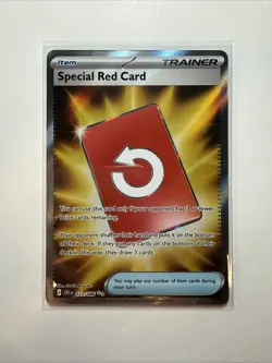 Special Red Card 113/086 Ultra Rare Chaos Rising Pokemon Holo Near Mint - Image 1