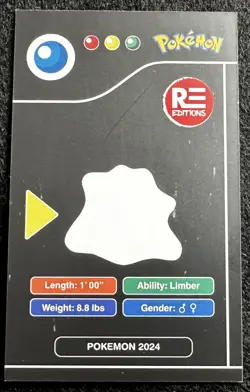 DITTO - POKEMON KANTO RARE CCG POKEDEX BLACK RE-EDITIONS CARD - Image 2