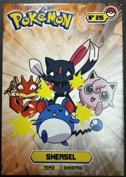 SNEASEL - POKEMON JOHTO CARDS TOP POKEDEX CCG FOIL - Image 1
