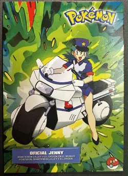 OFFICER JENNY - POKEMON JOHTO CARDS TOP POKEDEX CARD ART - Image 1