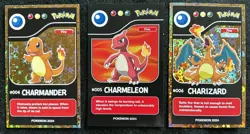 CHARMANDER X CHARMELEON X CHARIZARD - POKEMON KANTO POKEDEX RE-EDITIONS CCG FOIL - Image 1