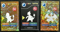 CHARMANDER X CHARMELEON X CHARIZARD - POKEMON KANTO POKEDEX RE-EDITIONS CCG FOIL - Image 2