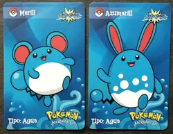 MARILL X AZUMARILL LOT - POKEMON JOHTO COLLECTOONS POKEDEX CCG CARDS - Image 1