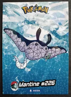 MANTINE - POKEMON CRYSTAL CARD COLLECTION CRACKED CCG ICE HOLO - Image 1