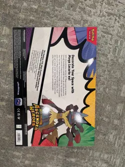 Pokemon Ascended Heroes Premium Poster Collection Mega Lucario SEALED Box Damage - Image 4