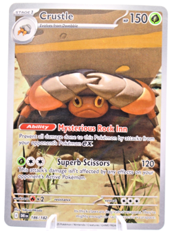 Pokemon Crustle 186/182 Destined Rivals Holo Illustration Rare Stage 1 HP 150 - Image 1