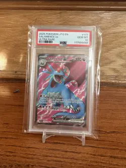 Pokemon Salamence EX 2025 Journey Together Ultra Rare Card 177/159 - Image 1