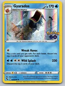 Gyarados 022/078 Holo Rare Pokemon GO Pokemon Holo Near Mint - Image 1