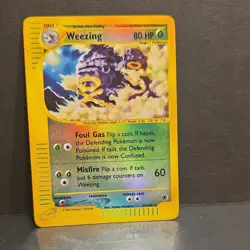 The Pokemon Company Weezing 032/165 Expedition Holo Rare Reverse Holo 80HP ENG - Image 1