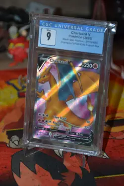Pokemon TCG CGC 9 Charizard V Promo SWSH050 - Image 1