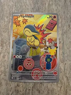 Pokemon TCG Cyndaquil 047 Mega Evolution Promo Holo First Partner Series 2 NM - Image 1