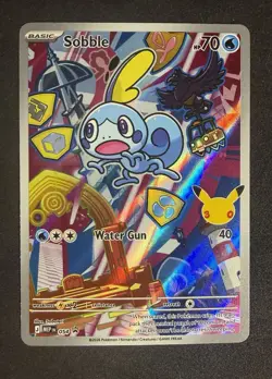 Sobble 054 ME: Mega Evolution Promo Pokemon Holo Series 2 NM - Image 1