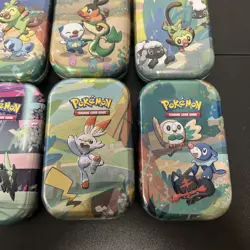 Pokemon TCG Collectible Mini Tins Empty Lot Of 12! Free Shipping! - Image 4