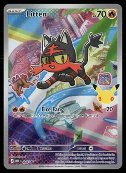 Litten 044 Holo Promo ME: Mega Evolution Promo Pokemon NM - Image 1