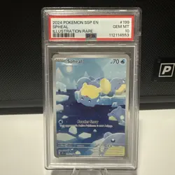 PSA 10 Spheal 199/191 Pokemon Surging Sparks Graded Card - Image 1