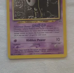 Pokemon TCG Unown [A] 33/75 Neo Discovery Rare Regular Unlimited LP Vintage - Image 3