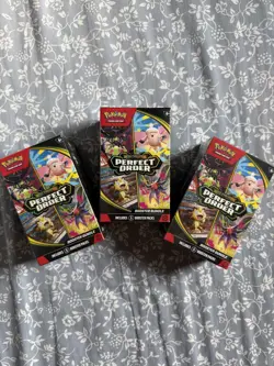 Lot of (3) Pokemon TCG: Perfect Order Booster Bundles SEALED ME03 - Image 1