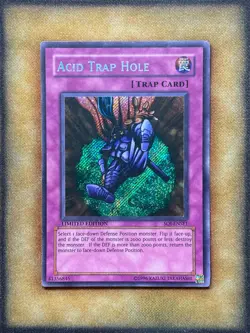 Yugioh Acid Trap Hole SOI-ENSE1 Secret Rare Limited Edition LP - Image 1