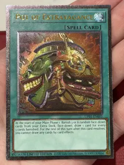 Yugioh! Pot of Extravagance UP01-EN005 Tournament Pack 1 Ultimate Rare NM-LP - Image 1