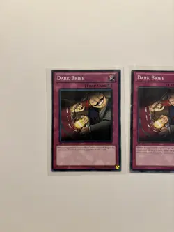 YUGIOH 3X DARK BRIBE COMMON 1ST ED NM Mixed Set - Image 2