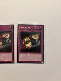 YUGIOH 3X DARK BRIBE COMMON 1ST ED NM Mixed Set - Image 4