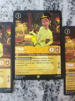 Tiana Restaurant Owner Legendary 16/204 Lorcana Azurite Sea En-6 X3 Three Cards! - Image 5
