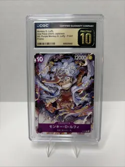 Luffy 2024 Japanese Promo — Cgc Pristine 10 — P-041 — One Piece – SP Purple - Image 1