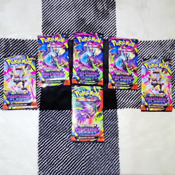 POKEMON TCG Phantasmal Flames Booster Packs (6 Packs) English 10 Cards - Image 1