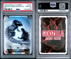 2025 CARD GAME VS GODZILLA SP GODZILLA AGAINST MECHAGODZILLA 073+ PSA 10 - Image 3