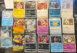 Lot of 17 Chinese Pokemon cards TCG Mint to Near Mint Free Shipping!! - Image 1