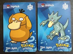 PSYDUCK X GOLDUCK EVOLUTION LOT - POKEMON KANTO DKV COLLECTIONS CCG CARDS - Image 1